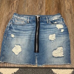 Good American denim skirt